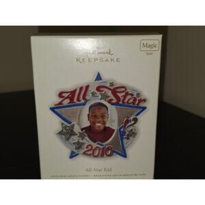 2010 Hallmark Keepsake All-Star Kid Magic Sound Photo Holder Ornament - NIB‎
